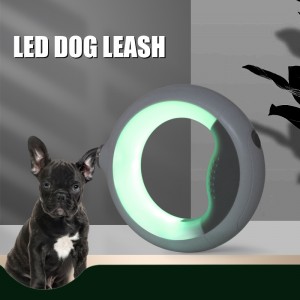 ยุ่งยากในการทำงานหนัก LED Dog LED LED LESH ในตัวกระเป๋าเซ่อในตัวเดินสายจูง 360 มือที่จับป้องกันการลื่นสำหรับสุนัขขนาดเล็กขนาดเล็ก&สุนัขตัวใหญ่ขนาดเล็ก \\
